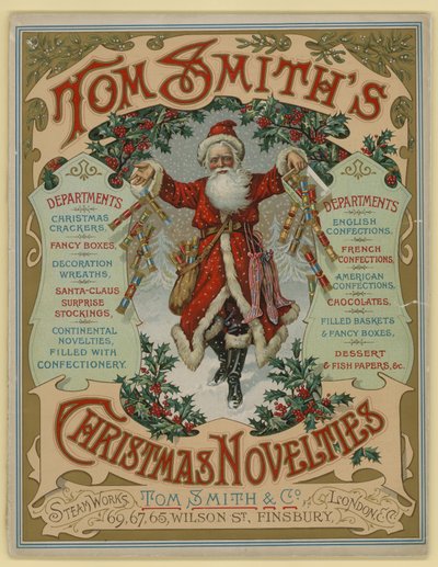 Tom Smith & Co Ltd, Novedades de Navidad, Petardos de Navidad, Portada del Folleto de English School