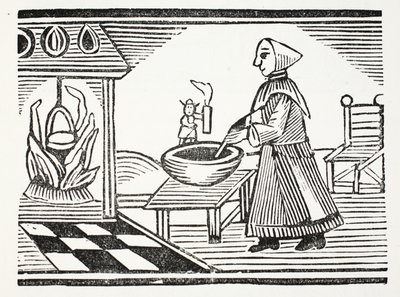 Pulgarcito, ilustración de Chap-books del Siglo XVIII de John Ashton, pub. 1882 de English School