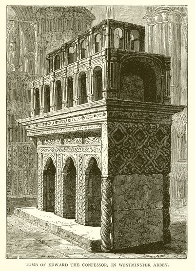 Tumba de Eduardo el Confesor, en la Abadía de Westminster de English School