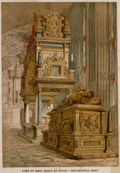 Tumba de María Reina de Escocia, en la Abadía de Westminster de English School