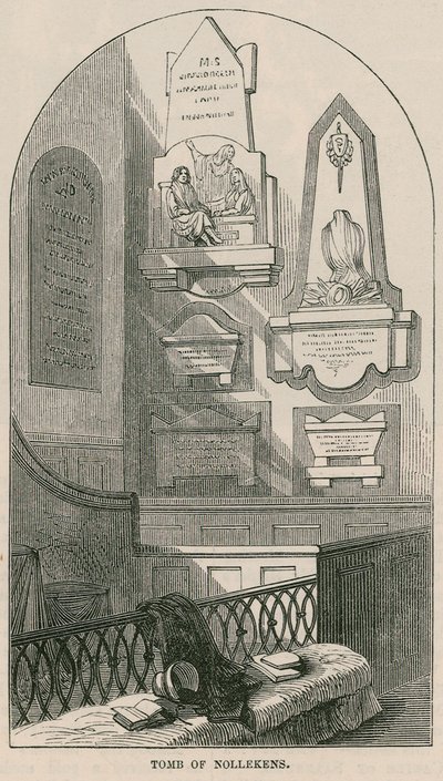 Tumba del artista Joseph Nollekens, Iglesia de Paddington, Londres de English School