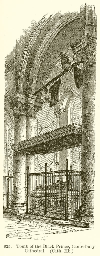 Tumba del Príncipe Negro, Catedral de Canterbury de English School
