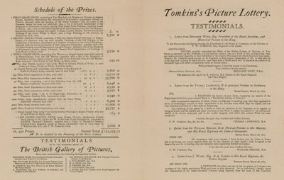 Lotería de imágenes de Tomkins de la Galería Británica de Imágenes de English School