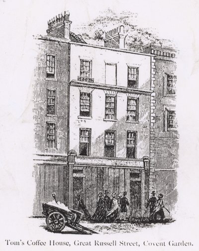 Toms Coffee House, Great Russell Street, Covent Garden de English School