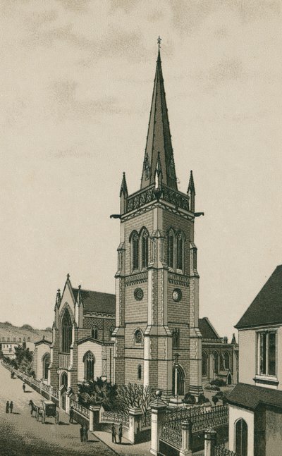 Iglesia de la Torre, Ipswich (litografía) de English School