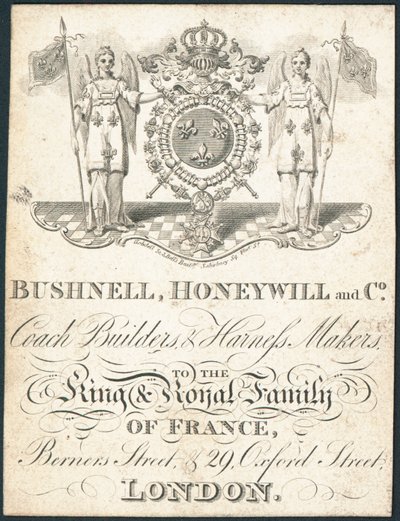 Tarjeta comercial, Bushnell, Honeywill and Co de English School