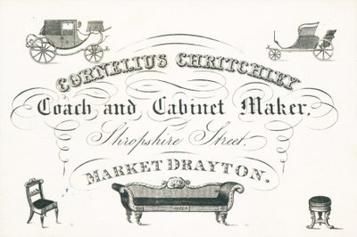 Tarjeta comercial, Cornelius Critchley de English School