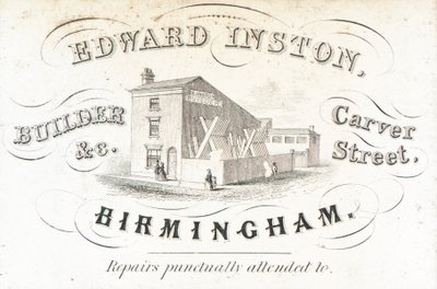Tarjeta comercial, Edward Inston de English School