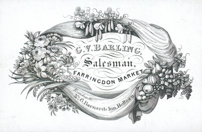 Tarjeta comercial, G V Barling de English School