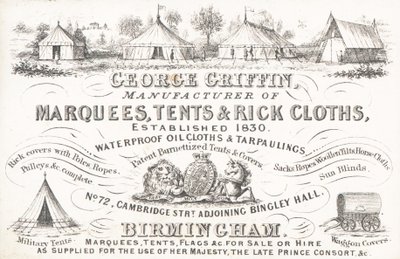 Tarjeta comercial, George Griffin de English School