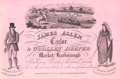 Tarjeta comercial, James Allen de English School