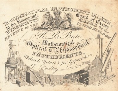 Tarjeta comercial, R B Bate de English School
