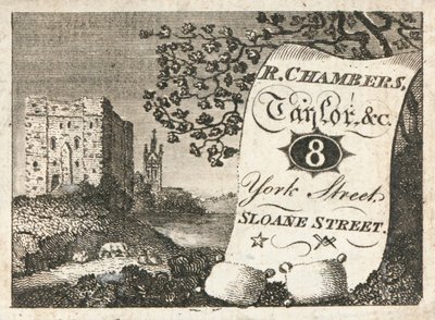 Tarjeta comercial, R Chambers de English School