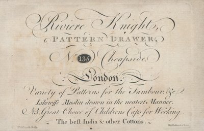 Tarjeta comercial, Riviere Knight de English School