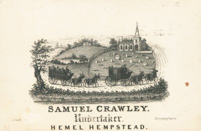 Tarjeta comercial, Samuel Crawley de English School
