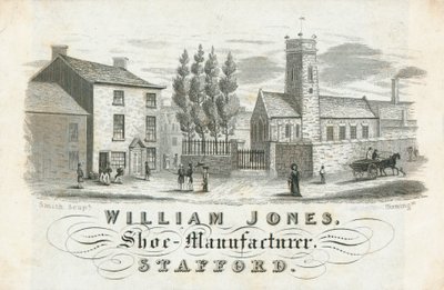 Tarjeta comercial, William Jones de English School