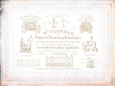 Tarjeta comercial, William Plowman de English School