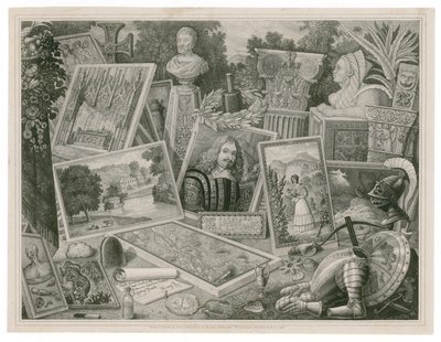 Tarjeta comercial de Robert Martin, promoviendo habilidades en el arte litográfico, 1830 de English School