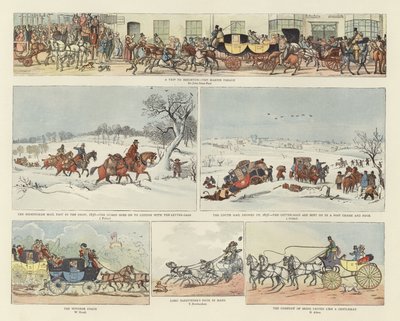 Transporte en caballo y carruaje de English School