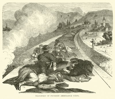 Transporte del Cuerpo de Ambulancias Prusiano, noviembre 1870 de English School