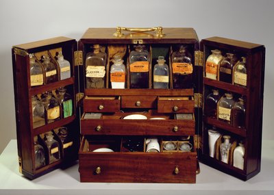 Farmacia de viaje, c.1820 de English School