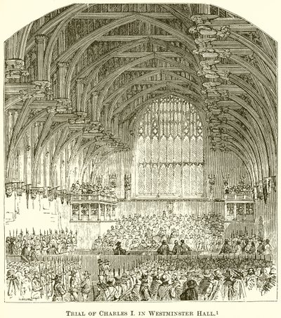 Juicio de Carlos I en Westminster Hall de English School
