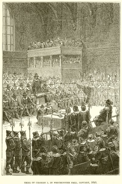 Juicio de Carlos I en Westminster Hall, enero de 1649 de English School