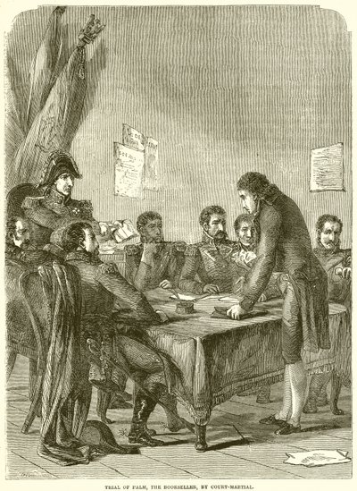 Juicio de Palm, el librero, por consejo de guerra de English School