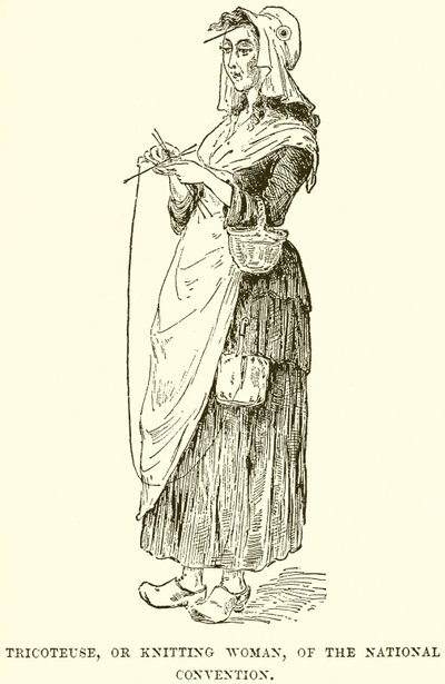 Tricoteuse, o mujer tejiendo, de la Convención Nacional de English School