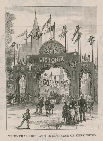 Arco triunfal en la entrada de Kensington de English School