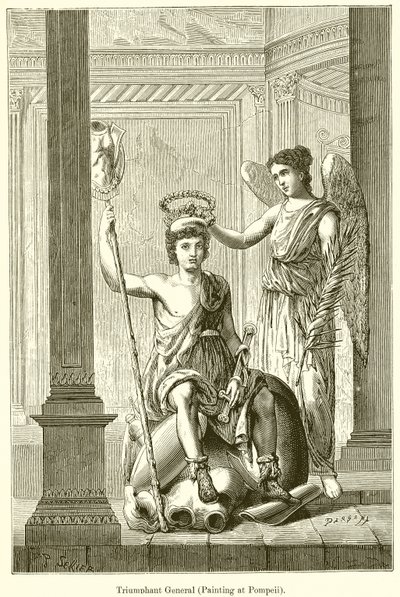 General triunfante (Pintura en Pompeya) de English School
