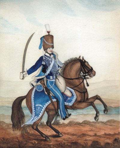 Soldado de los 18º Húsares, c.1815 de English School