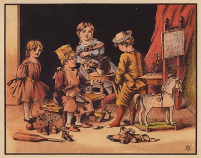 Tudge Shoemaker (litografía en color) de English School