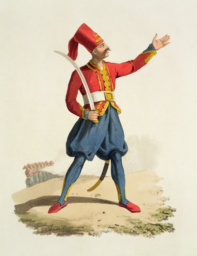 Soldado turco, del libro 