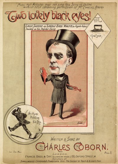 ¡Dos hermosos ojos negros! - escrito y cantado por Charles Coborn de English School