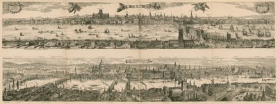 Dos vistas de Londres: 1616 y 1890 de English School