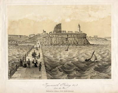 Priorato de Tynemouth desde el muelle de English School