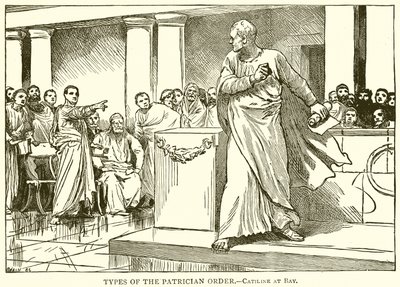 Tipos de la orden patricia.--Catilina acorralado de English School