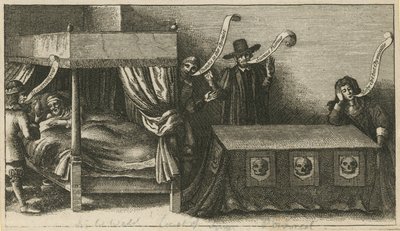 Escena de dormitorio no identificada de English School