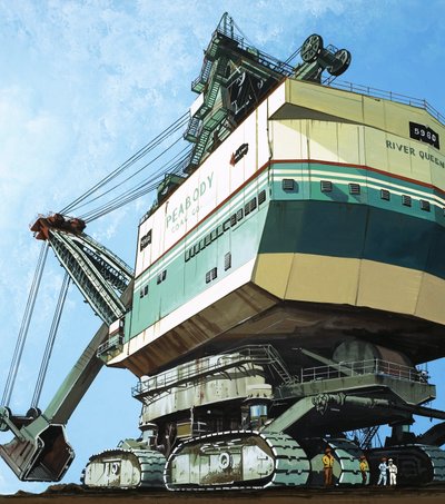 Excavadora gigante no identificada de English School