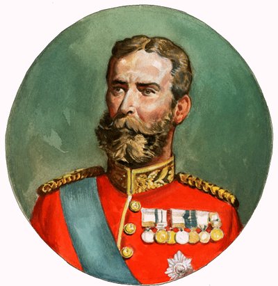 Retrato no identificado de hombre muy decorado de English School