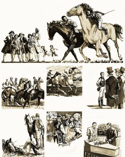 Historia no identificada de un jockey de English School