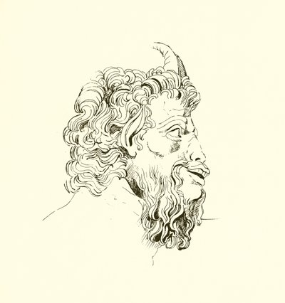 Unión de un Rostro Humano con el de una Cabra, de la Villa Albani de English School