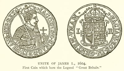 Unite de James I, 1604 de English School