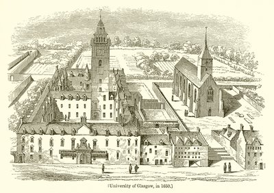 Universidad de Glasgow, en 1650 de English School