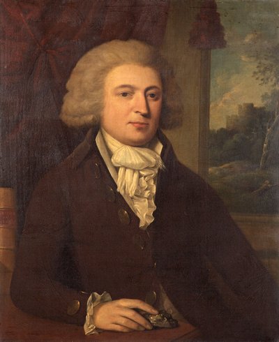 Caballero desconocido con una muestra mineral, c.1790 de English School