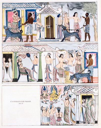 Usseeratanam Rajah, Parte I, de La Historia y Doctrina del Budismo por Edward Upham, 1829 de English School