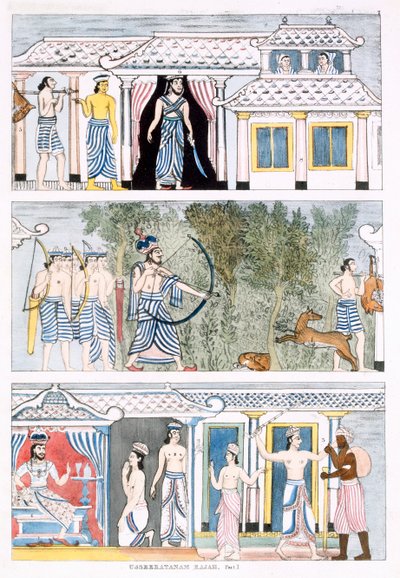 Usseeratanam Rajah, Parte I, de La Historia y Doctrina del Budismo por Edward Upham, 1829 de English School