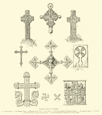 Varias formas de Cruces de English School
