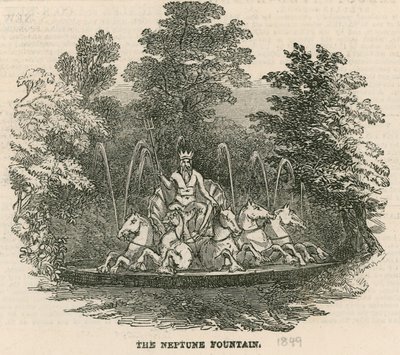 Jardines de Vauxhall, Londres: La fuente de Neptuno de English School